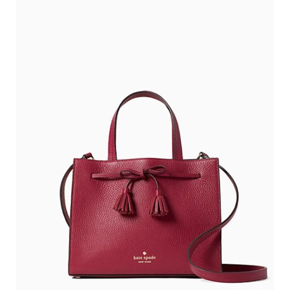 SOLD - Kate Spade, small burgundy satchel